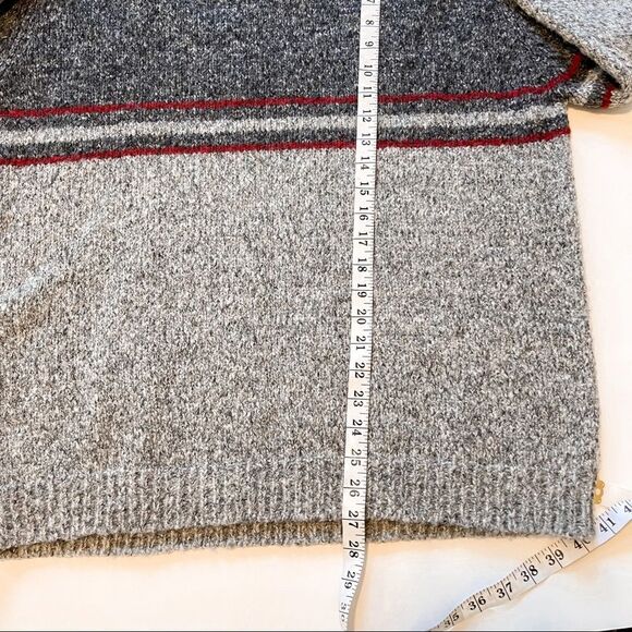 Vintage Industrial Exchange Wool Blend V-Neck Sweater Size L - Picture 5 of 6